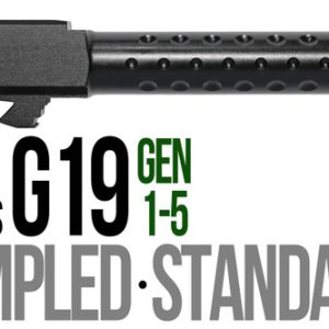 Fits Glock 19 9mm Match Thick Spiral Fluted Barrel in Dark Earth - Polymer80 Shop