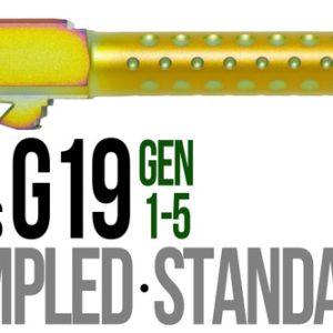 Fits Glock 19 9mm Match Thick Spiral Fluted Barrel in Chameleon - Polymer80 Shop