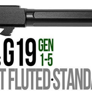 Fits Glock 19 9mm Match 5 Sided Flat Fluted Threaded Barrel - Polymer80 Shop