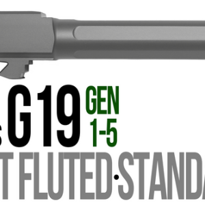 Fits Glock 17 9mm Match 5 Sided Flat Fluted Threaded Barrel in Flat Gray - Polymer80 Shop