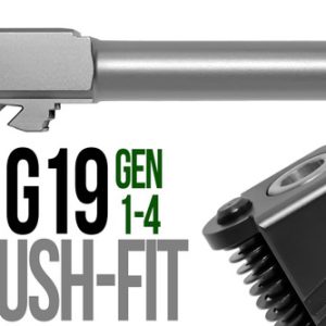 Fits Glock 19 9mm Match Straight Fluted Barrel Threaded - Polymer80 Shop