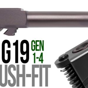 Fits Glock 19 9mm Match Thick Spiral Fluted Barrel Threaded in Plum - Polymer80 Shop