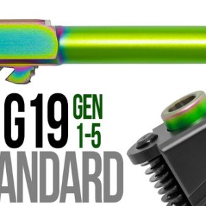Fits Glock 19 9mm Match Golf Ball Dimpled Barrel Threaded in Chameleon - Polymer80 Shop