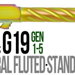 Fits Glock 19 9mm Match 5 Sided Flat Fluted Barrel in Chameleon - Polymer80 Shop
