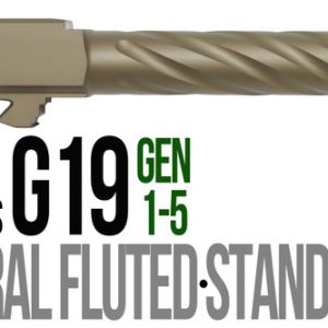 Fits Glock 19 9mm Match Golf Ball Dimpled Barrel in Dark Earth - Polymer80 Shop