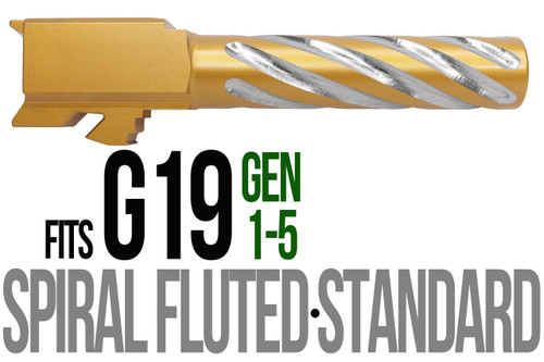 Fits Glock 19 9mm Thick Spiral Flush Fit Barrel in Chameleon - Polymer80 Shop