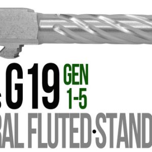 Fits Glock 19 9mm Match Golf Ball Dimpled Barrel Naked Stainless Steel - Polymer80 Shop