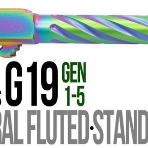 Fits Glock 17 9mm Match Thick Spiral Fluted Threaded Barrel in Radio Active - Polymer80 Shop