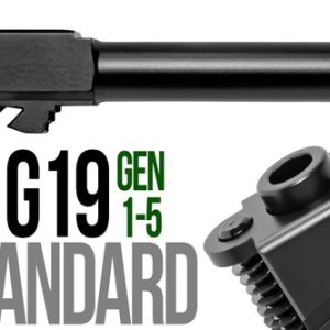 Fits Glock 19 New  9mm Match Grade Barrel threaded in Gold - Polymer80 Shop