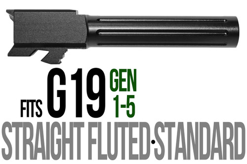 Fits Glock 43 43x 9mm Straight Fluted Barrel Threaded - Polymer80 Shop