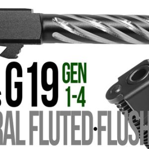 Fits Glock 19  9mm Match Grade Barrel in Flat Gray - Polymer80 Shop