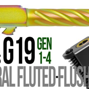 Fits Glock 19 9mm Match 5 Sided Flat Fluted Barrel in Flat Gray - Polymer80 Shop