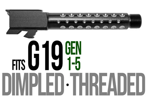 Fits Glock 19 9mm Match Thick Spiral Fluted Barrel 2 Tone - Polymer80 Shop