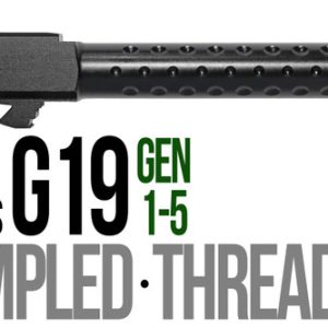 Fits Glock 19 9mm Match Thick Spiral Fluted Barrel Threaded - Polymer80 Shop