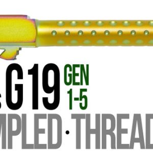 Fits Glock 19 9mm Match Grade Barrel Golf Ball Dimpled in Chameleon - Polymer80 Shop