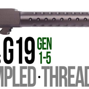 Fits Glock 19 9mm Match Grade Barrel Golf Ball Dimpled in Plum - Polymer80 Shop