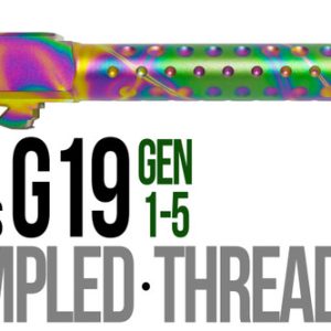Fits Glock 19 9mm Match 5 Sided Flat Fluted Barrel Threaded in Python - Polymer80 Shop