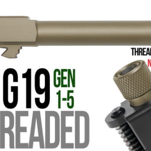 Fits Glock 19 New  9mm Match Grade Barrel Threaded in Copper - Polymer80 Shop