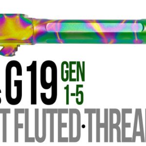 Fits Glock 19 9mm Match Straight Fluted Barrel Threaded in Python - Polymer80 Shop