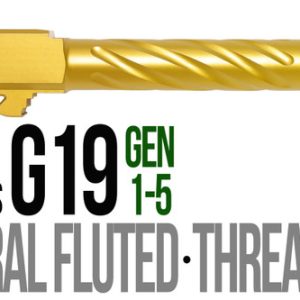 Fits Glock 19 9mm Match Golf Ball Dimpled Barrel Threaded in Radio Active - Polymer80 Shop