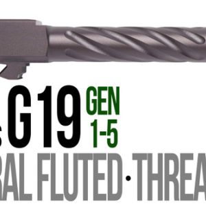 Fits Glock 19 9mm Match Golf Ball Dimpled Barrel Threaded in Plum - Polymer80 Shop