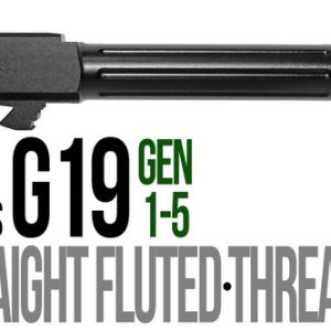 Fits Glock 19 9mm Match Golf Ball Dimpled Barrel Threaded - Polymer80 Shop