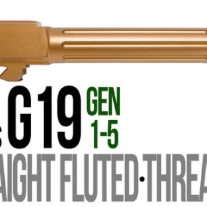 Fits Glock 19 9mm Match Grade Barrel Golf Ball Dimpled in Copper - Polymer80 Shop