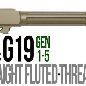 Fits Glock 19 9mm Match Golf Ball Dimpled Barrel Threaded in Python - Polymer80 Shop