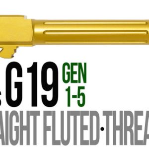 Fits Glock 19 9mm Match Thick Spiral Fluted Barrel Threaded in Dark Earth - Polymer80 Shop