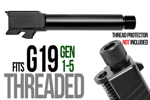 Fits Glock 17 New 9mm Match Grade Barrel threaded - Polymer80 Shop