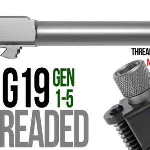 Fits Glock 17  9mm Match Grade Barrel Threaded in Gold - Polymer80 Shop