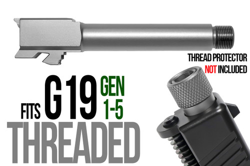Fits Glock 17 9mm Match Grade Barrel Threaded in Gold - Polymer80 Shop