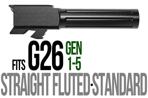 Fits Glock 17 Gen 1-4 9mm Barrel Threaded Naked Stainless Steel - Polymer80 Shop