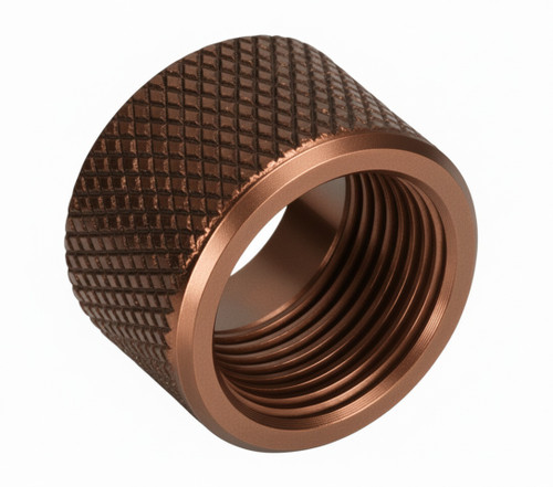 Thread Protector 1/2 x 28 (9mm & .357SIG Barrel) Knurled in Radio Active Green - Polymer80 Shop