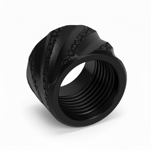 Thread Protector 1/2 x 28 (9mm & .357SIG Barrel) Knurled Thick Spiral in Gold - Polymer80 Shop