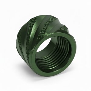 Thread Protector 1/2 x 28 (9mm & .357SIG Barrel) Knurled Thick Spiral in Violet - Polymer80 Shop