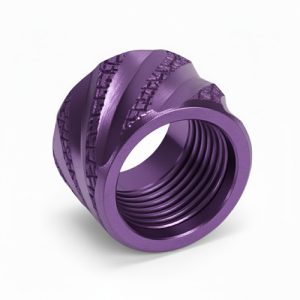 Thread Protector 1/2 x 28 (9mm & .357SIG Barrel) Knurled Thick Spiral in Red - Polymer80 Shop