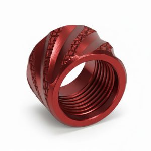 Thread Protector 1/2 x 28 (9mm & .357SIG Barrel) Knurled Straight Fluted in Naked - Polymer80 Shop