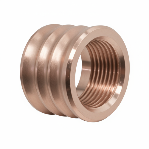 Thread Protector 1/2 x 28 (9mm & .357SIG Barrel) Knurled Straight Fluted in Rose Gold - Polymer80 Shop