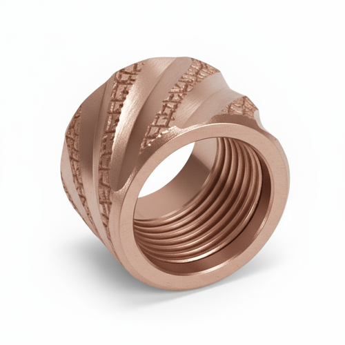 Thread Protector 1/2 x 28 (9mm & .357SIG Barrel) Straight Fluted in Rose Gold - Polymer80 Shop