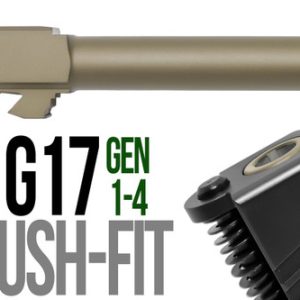 Fits Glock 19 9mm Flush Fit Barrel in Gold - Polymer80 Shop