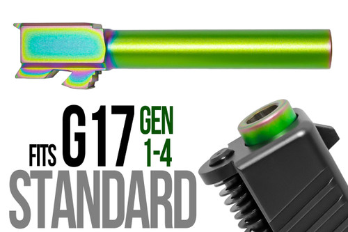 Fits Glock 17 9mm Match Barrel Threaded in Dark Earth - Polymer80 Shop