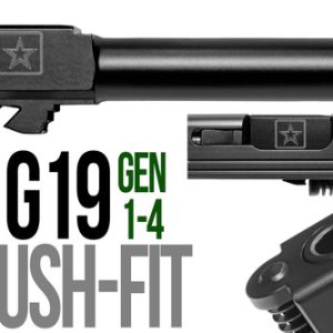 Marine Logo Combat Armory barrel Fits Glock 19 New 9mm Match Grade Barrel threaded - Polymer80 Shop