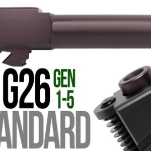 Fits Glock 19 9mm Match Straight Fluted Barrel  in Plum - Polymer80 Shop
