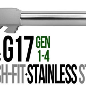 Fits Glock 26 9mm Flush Fit Barrel in Naked Stainless Steel - Polymer80 Shop