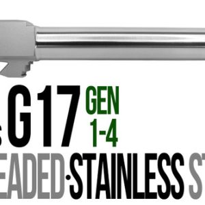 Fits Glock 17  Gen 1-4 9mm Barrel in Naked Stainless Steel - Polymer80 Shop