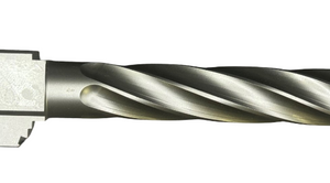 Fits Glock 17 9mm Match Thin Spiral Fluted Threaded Barrel  in Flat Gray - Polymer80 Shop