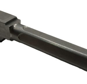 Fits Glock 19 9mm Match 5 Sided Flat Fluted Threaded Barrel in Naked Stainless Steel - Polymer80 Shop