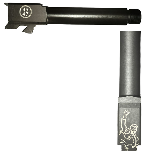 Donald Trump Fist in The Air Logo Combat Armory barrel Fits Glock 19 9mm Match Grade Barrel - Polymer80 Shop